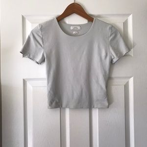 Aritzia Contour CONTOUR CREW T-SHIRT Medium Matte Pearl